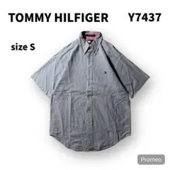 【即購入OK】TOMMY HILFIGER 半袖シアサッカーシャツ　サイズS