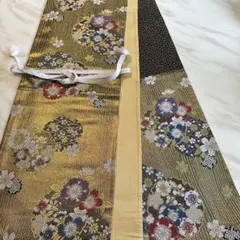 成人式　振袖用　六通袋帯436㌢芯なし・帯締めセット