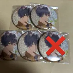 38c グリッター缶バッジ　KAITO バチャシン　4個