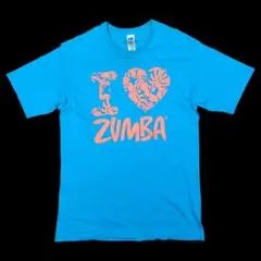 I ♡ ZUMBA フィットネスウェア Tシャツ ブルーフリーサイズのサムネイル