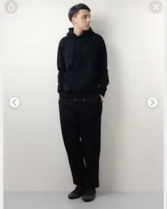 ＜monkey time＞ TW ツイル 1プリーツ ワイドイージーパンツ