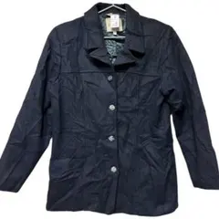 ジャケットアウター 【S】ネイビー ボタン付きジャケット ヴィンテージ 古着