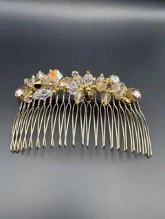 コンプレックスビズ　ビーズとクリスタルのヘアコーム