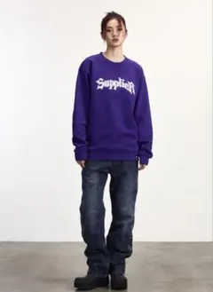 SUPPLIER 紫色 ロゴ入り スウェットのサムネイル