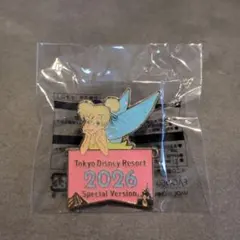 2026年特別版のティンカーベルピンバッジ　ディズニーリゾート