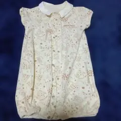 Comme ça Fossette 動物柄ロンパース