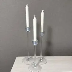 ガラス製キャンドルホルダーとJUBLAキャンドルセット