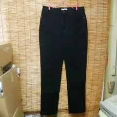 リー　ブラックデニムパンツ　12 MEDIUM