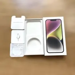 iPhone 14 空箱と付属品（SIMピン、アップルシール付き）