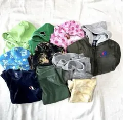 【まとめ売り】ベビーキッズ服　80-110cm パーカー　長ズボン　10点セット