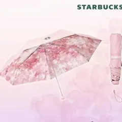 スタバ 2026年春 韓国限定日傘 桜デザイン猫