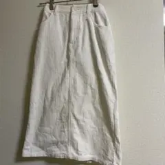 CINEMA CLUB 【S】コーデュロイロングスカート　秋冬