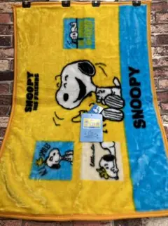 送料無料！人気キャラ！肌触り柔らか！あったかマイヤーひざ掛け(スヌーピー)１枚