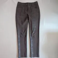 【ミキシングブルー】ストレートパンツ (36) ブラック 迷彩 ストレッチ