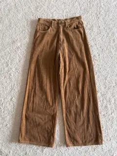 niko and ... コーデュロイワイドパンツ ポケット 秋冬 ニコアンド