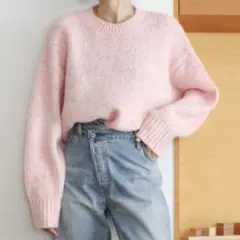 Ungrid カラーモヘヤ混ルーズニット