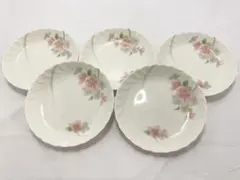 MARUI CHINA　小皿　プレート　5枚セット　花柄　食器　レトロ