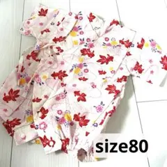 ♡甚平♡ ロンパース　金魚　夏祭り　お祭り　ベビー