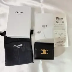 CELINE トリオンフ ウォレット ブラックのサムネイル