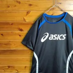 asics アシックス　スポーツシャツ　M　ランニング　トレーニング　ラグラン袖