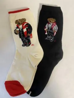 ポロラルフローレンのレディース用コットンソックス3足セット、新品22〜24