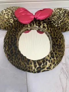 ヒョウ柄　ミニーちゃん鏡