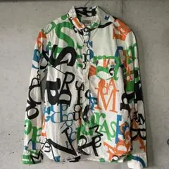 TIGRE BROCANTE ラウンドカラーシャツ　S ティグルブロカンテ