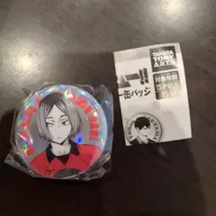 ハイキュー　ポートレートシャイニー缶バッジ　孤爪研磨　ガチャ