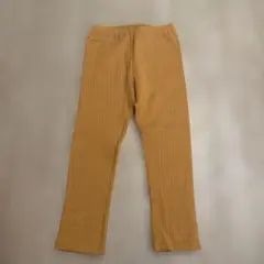 UNIQLOユニクロ ワッフルレギンス 100cm マスタード