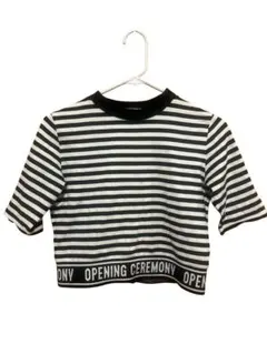 OPENING CEREMONY ストライプ クロップドTシャツのサムネイル
