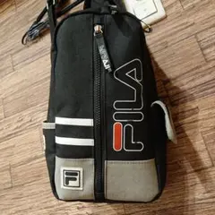 FILA ショルダーバッグ ブラック/グレー