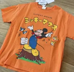 ミッキーマウス Tシャツ オレンジ
