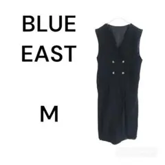 ブルーイースト　黒ワンピース M　無地 フォーマル　綿 コットン 冠婚葬祭 春夏
