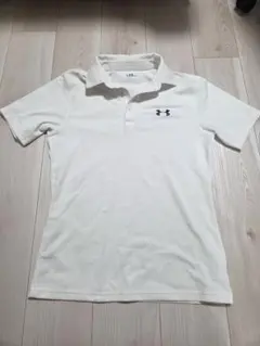 UNDER ARMOUR アンダーアーマー ポロシャツ 白 SMサイズ