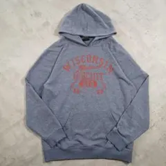 ジ*ー様 90sヴィンテージ カレッジロゴ 薄手パーカー 薄ムラサキ L古着