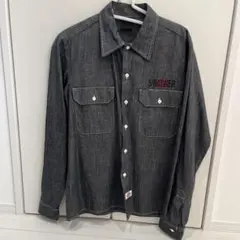 シャンブレーシャツ プリント