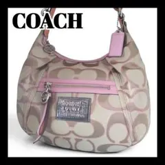 COACH Signature Y2K Poppy Hobo Bag Pink
