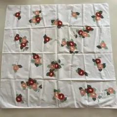 銀座　伊勢由　椿柄　風呂敷