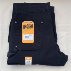 新品US Carhartt Washed ダブルニーダックパンツ ブラックW31