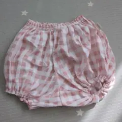 MARLMARL ピンクチェック バルーンパンツ