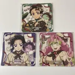 鬼滅の刃　バレンタイン　コースター　竈門炭治郎　胡蝶しのぶ　甘露寺蜜璃