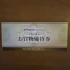 ヤマダ電機 お買物優待券 50枚　25000円分