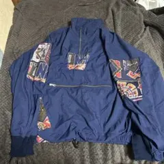 90s ネイビー ナイロンジャケット