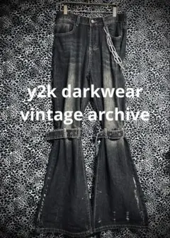 y2k grunge opium archive ギミック ボンテージ フレア
