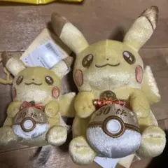 【本日中発送】30周年記念 ピカチュウ マスコット&ぬいぐるみ セット