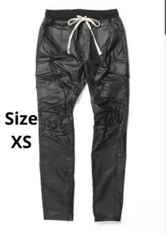 mnml CARGO DRAWCORD PANTS | WAXED BLACK