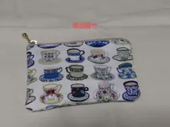 現品限り ハンドメイド ミニポーチ 小銭入れ 財布 コーヒー柄