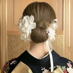 成人式髪飾り【金箔付き】　和装　振袖　成人式　袴　結婚式　卒業式