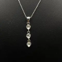ホワイトゴールド ダイヤモンド ネックレス リーフモチーフ 18K 750 