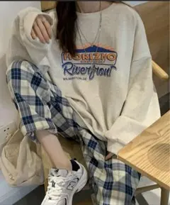 カレッジロゴ オーバーサイズ スウェット トレーナー